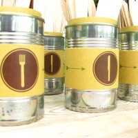 Etichette in carta paglia – Party in stile rustico