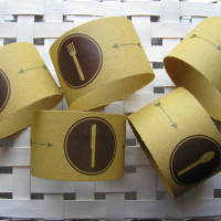 Etichette in carta paglia – Party in stile rustico