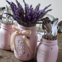 Tutorial barattoli decorati in stile Shabby Chic – Idee per la tavola del party