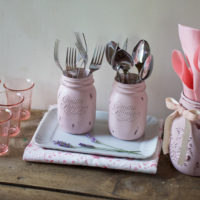 Tutorial barattoli decorati in stile Shabby Chic – Idee per la tavola del party