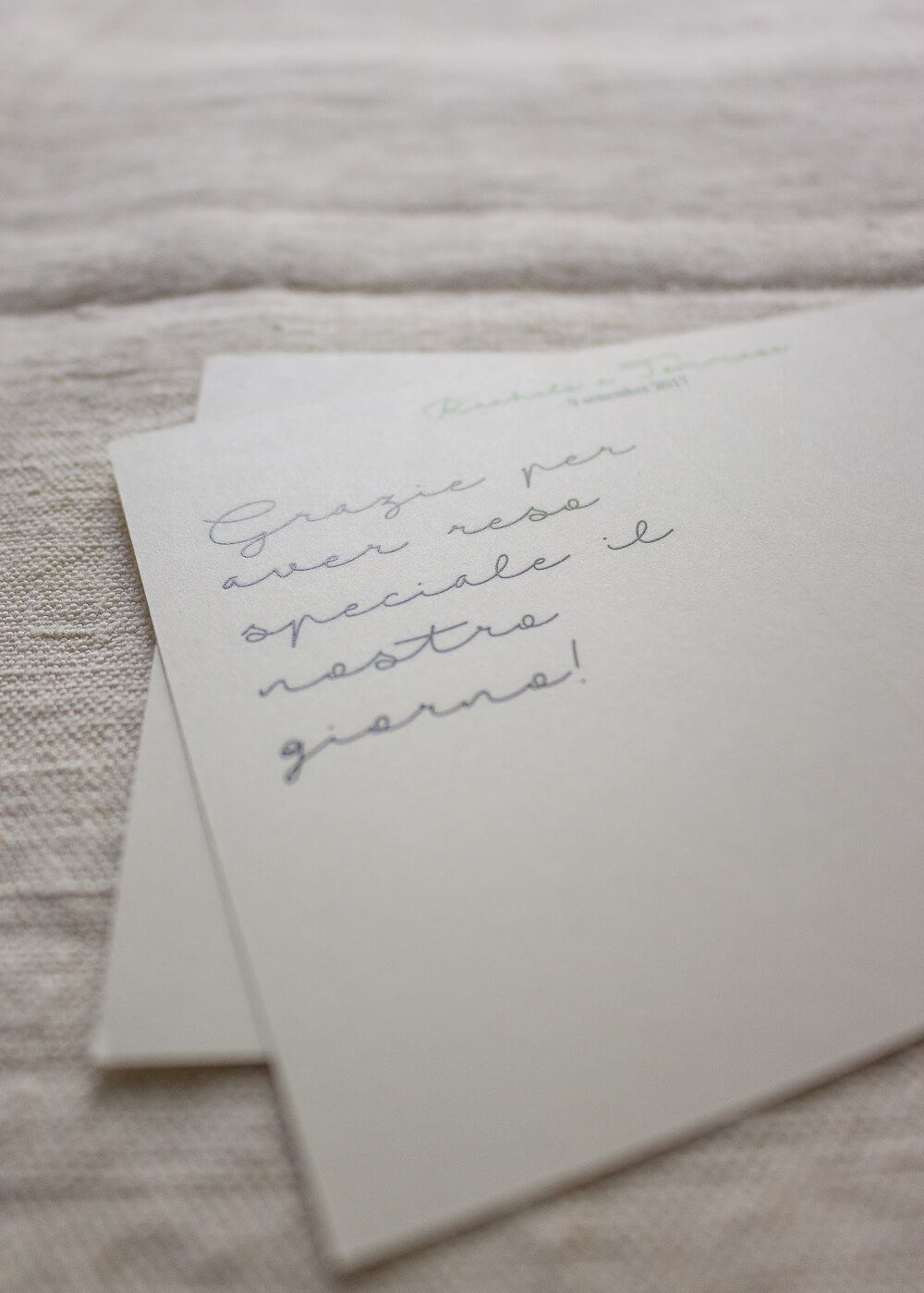 Wedding suite botanica Allium - Cartoline di ringraziamento - Lily&Sage Design