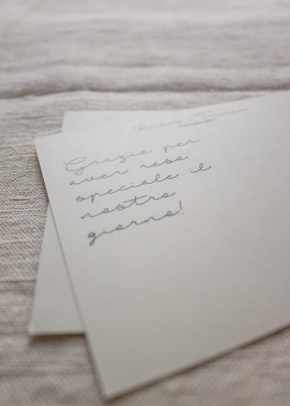 Wedding suite botanica Allium - Cartoline di ringraziamento - Lily&Sage Design