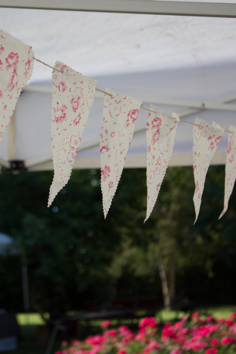 Dettagli del mio stand - bunting - a Floravilla 2017 - Lily&Sage Design