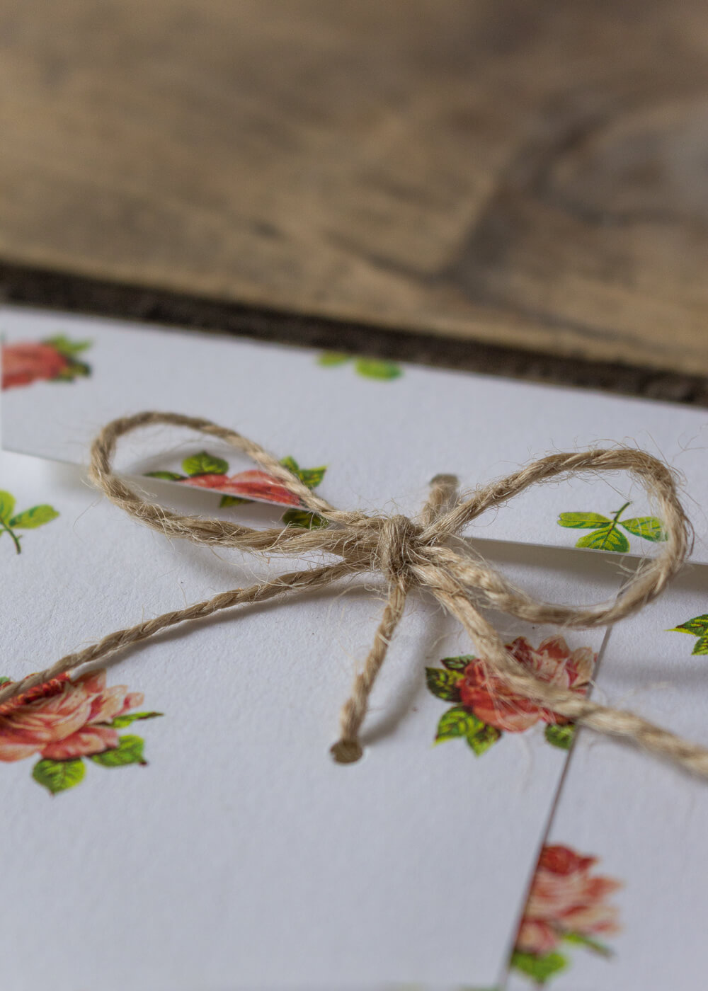 Wedding suite botanica Mary Rose - Busta speciale a sacco con stampa floreale - Stampe botaniche - Lily&Sage Design